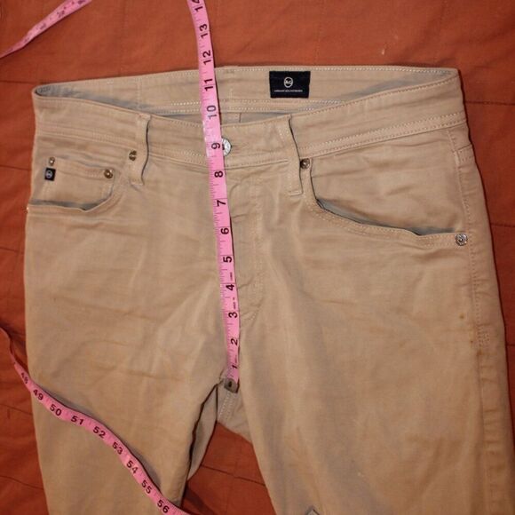 Ag Adriano Goldschmied beige  Slim Leg Jeans Men’s  Size 31X32 - Picture 12 of 13